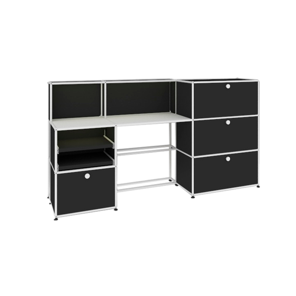 E worktable illuminated beige USM Haller
