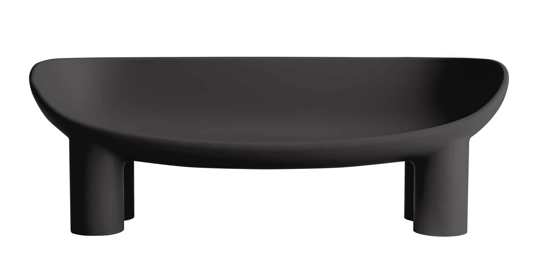 Roly Poly Bank Driade Charcoal