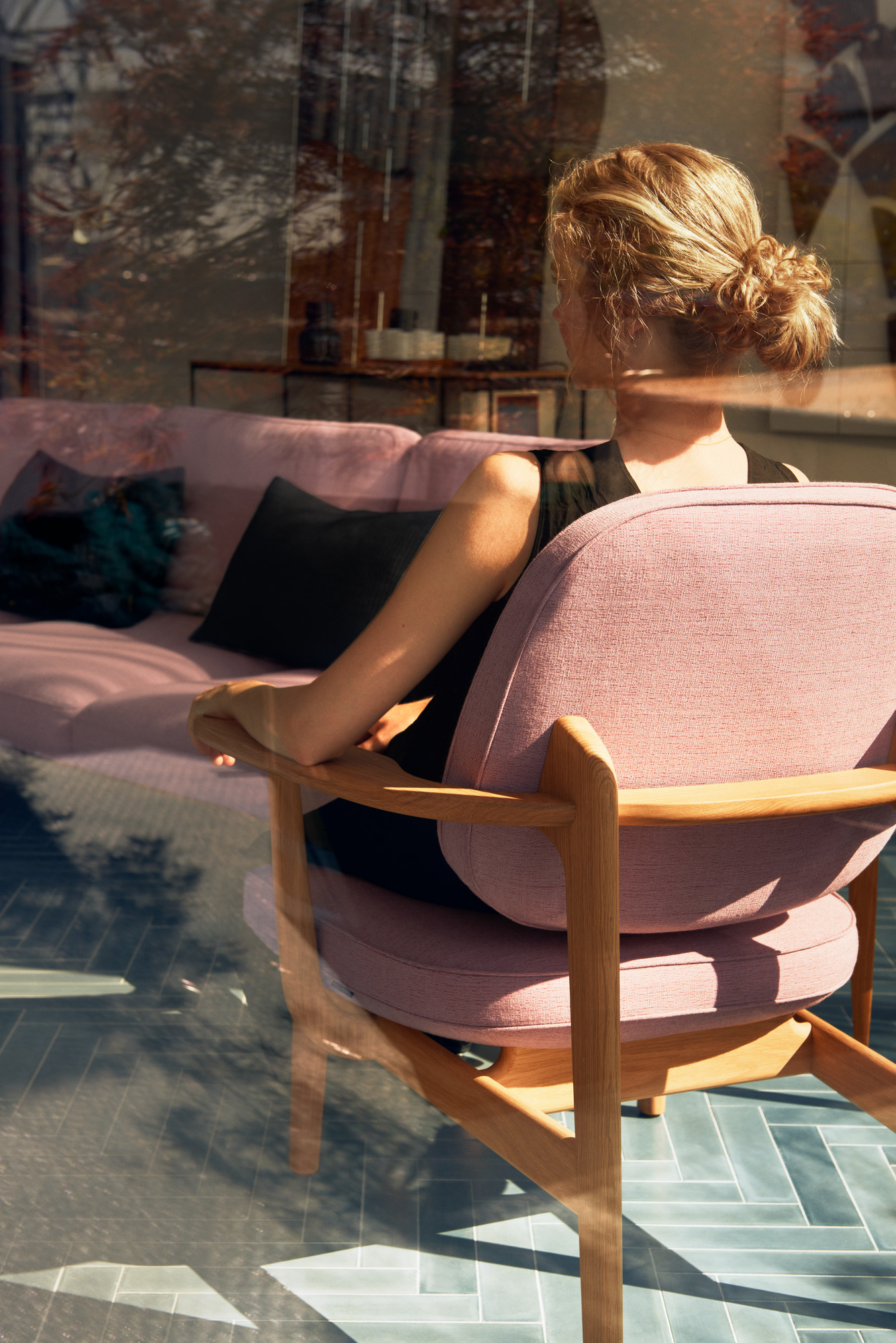 Fred lounge chair oak clear laquered Fritz Hansen