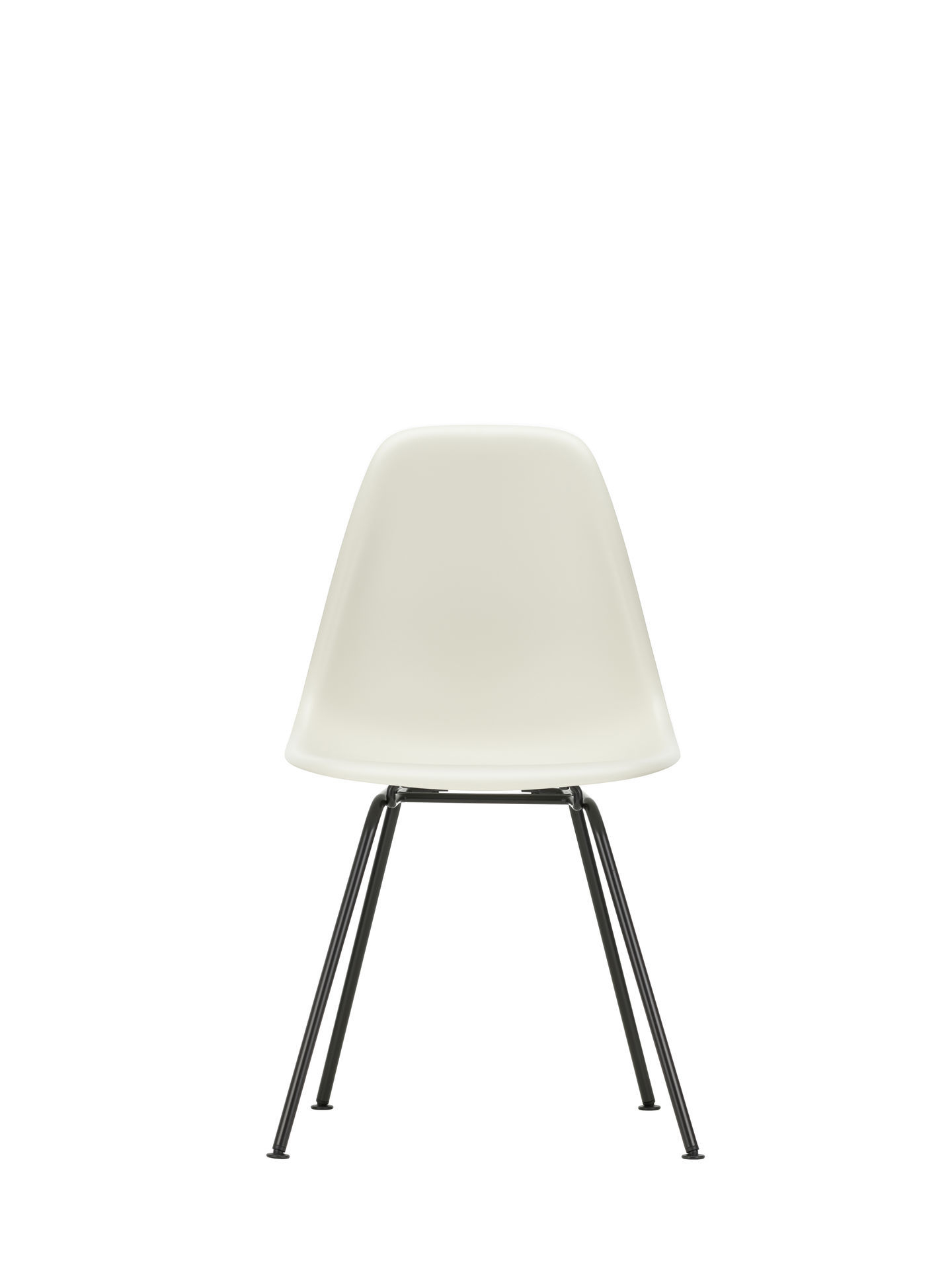Eames Plastic Side Chair DSX Chair Vitra Chrome - White