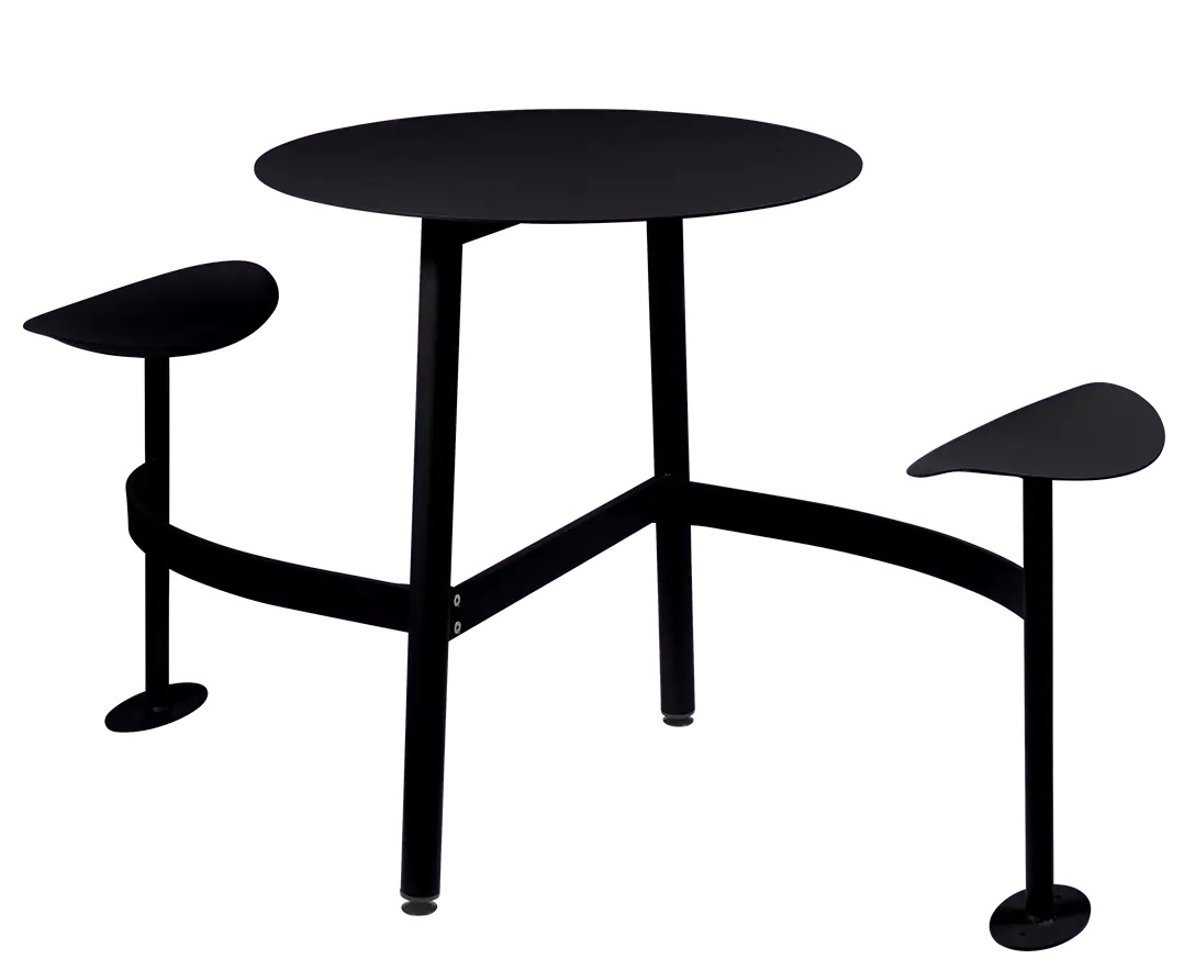 Bolder 2 Seater Table with Seats Outdoor Fermob Bolder 2 Seater Table with Seats Outdoor Fermob