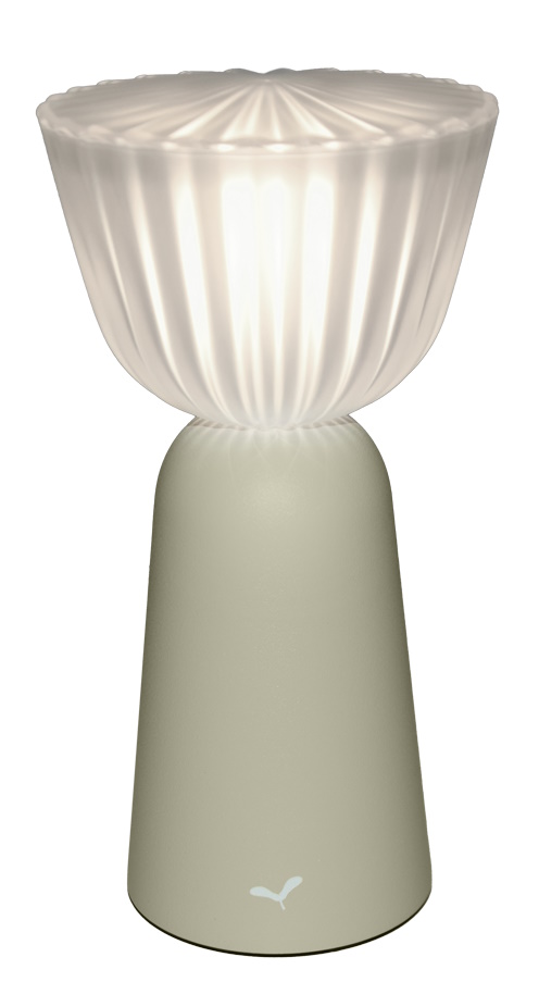 Swiing rechargeable lamp / table lamp Fermob Clay grey Swiing Akkuleuchte in Lehmgrau: Moderne Tischleuchte für Innen und Außen, stimmungsvolles Licht.