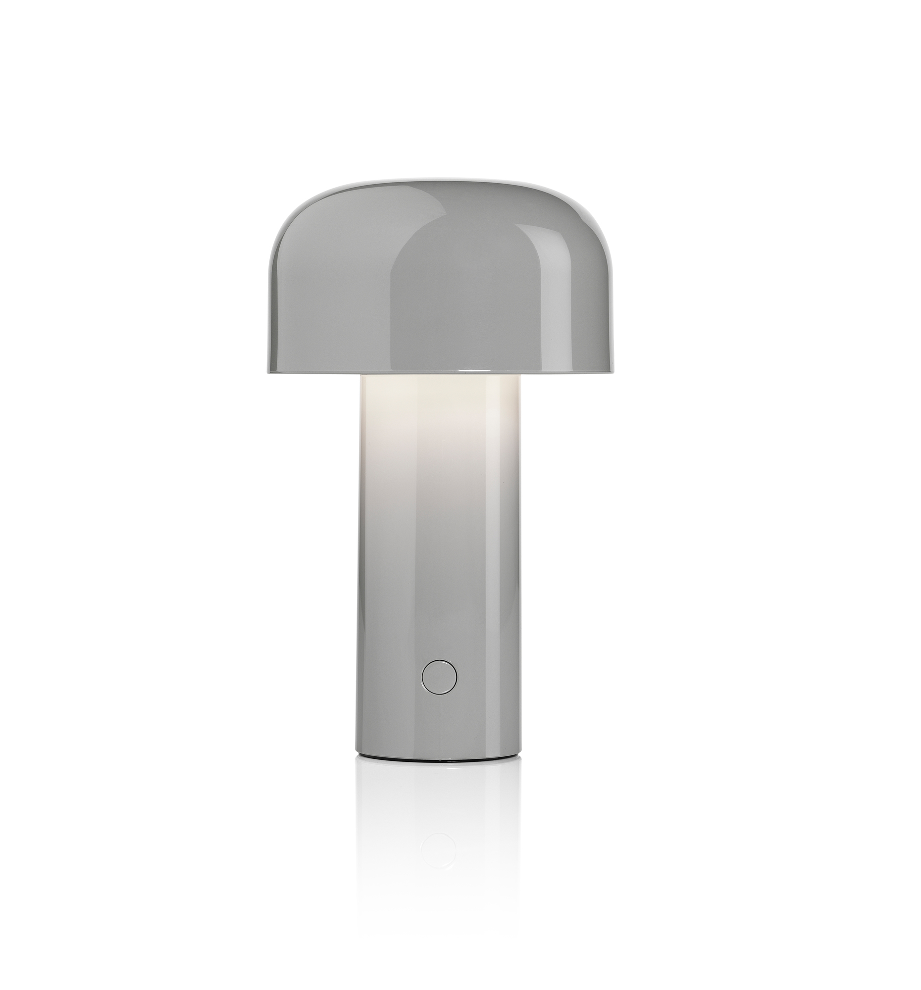 Bellhop Battery Tablelamp with USB cable grey Flos