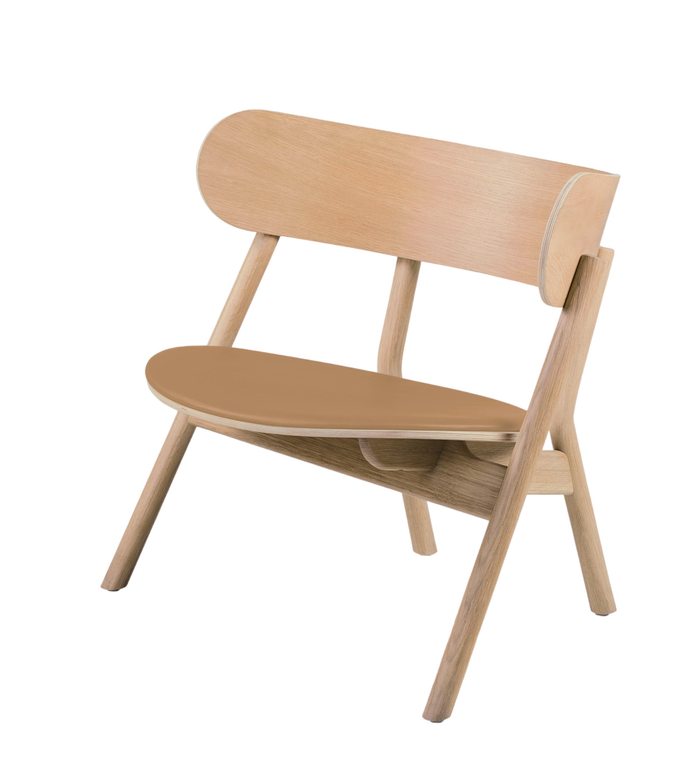 Oaki Lounge Chair with upholstery Northern