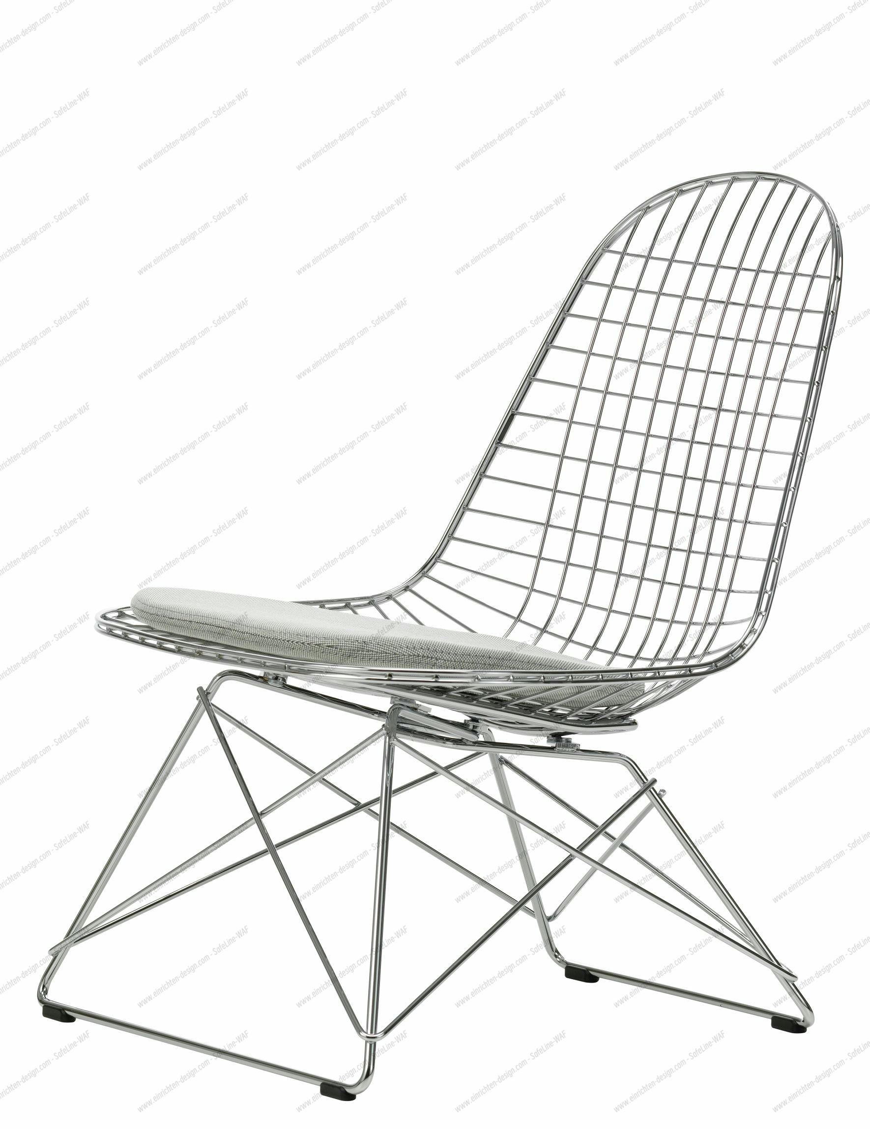 LKR-5 Wire Chair Chair with Seat Cushion Vitra