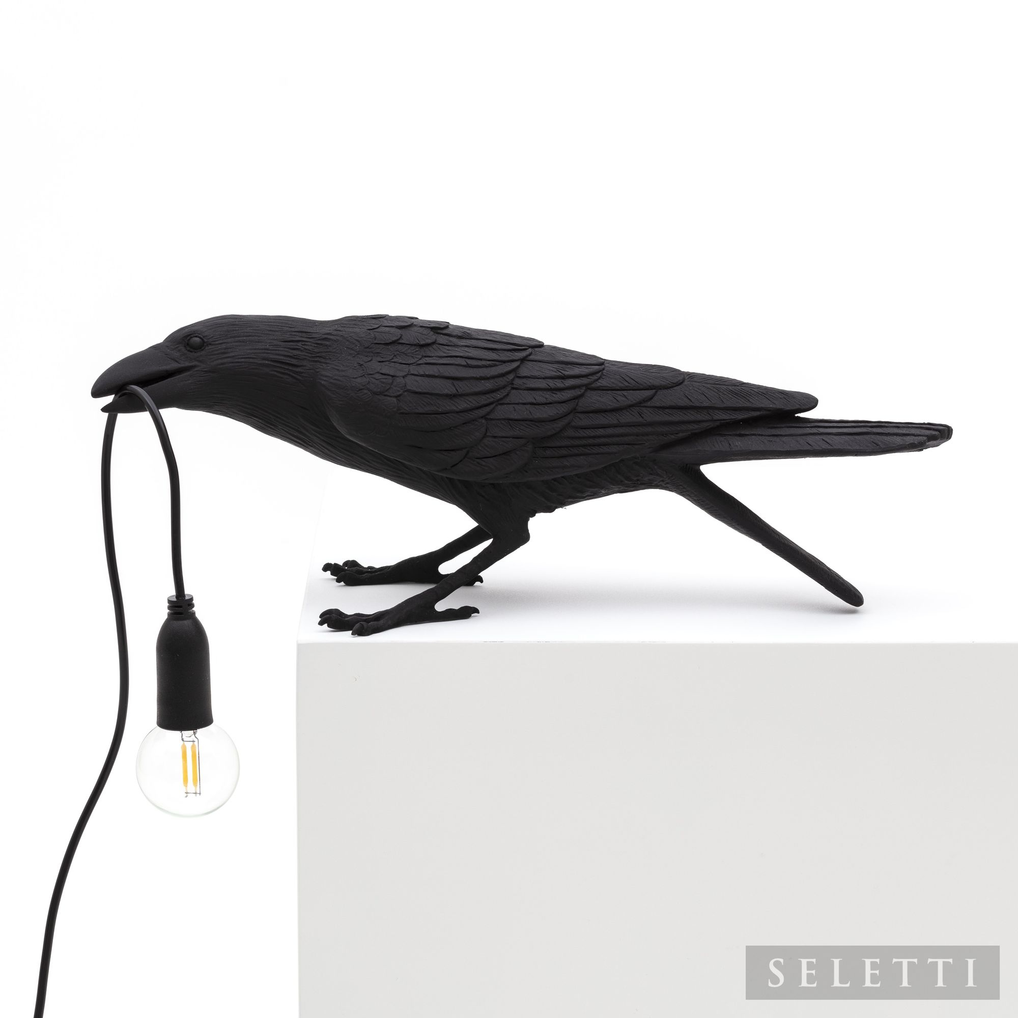 Bird Lamp Playing black Seletti