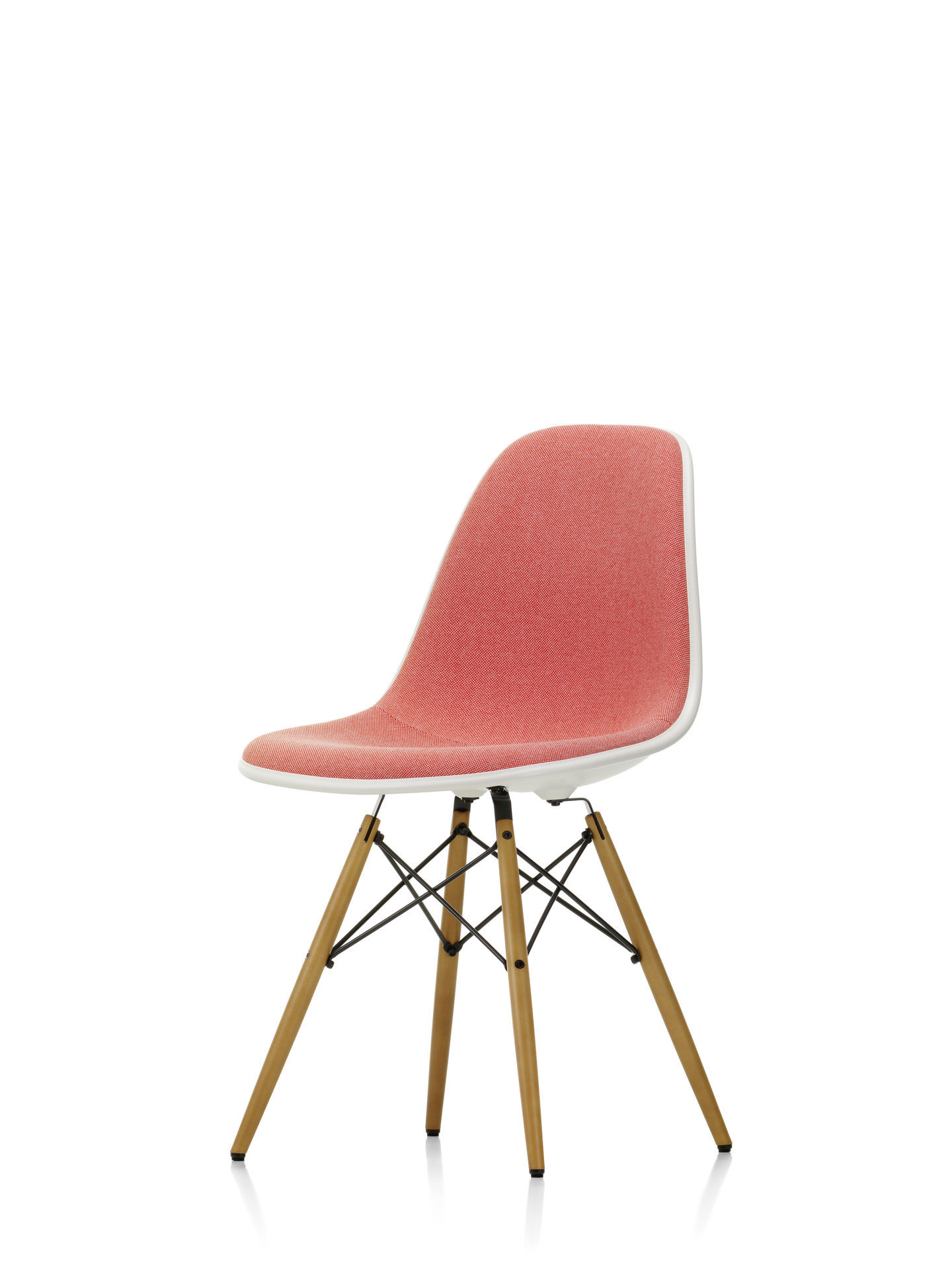 Eames Plastic Side Chair DSW Chair fully upholstered Vitra