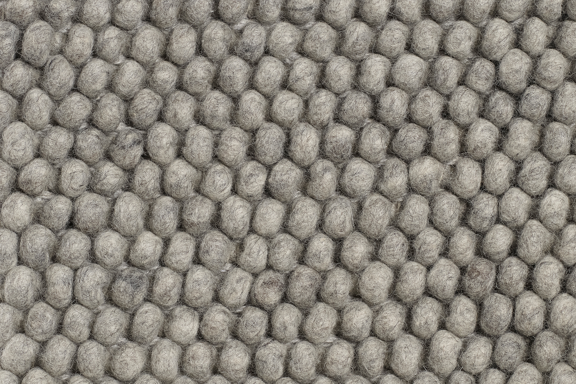 Peas Carpet L 140 cm medium grey Hay