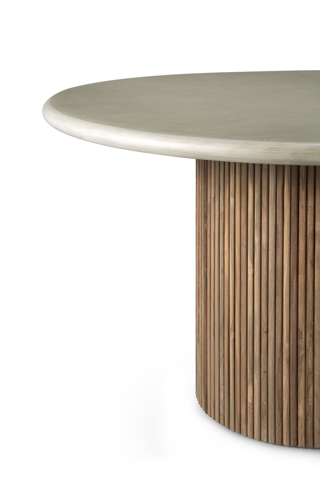 Roller Max outdoor dining table light gray Ethnicraft