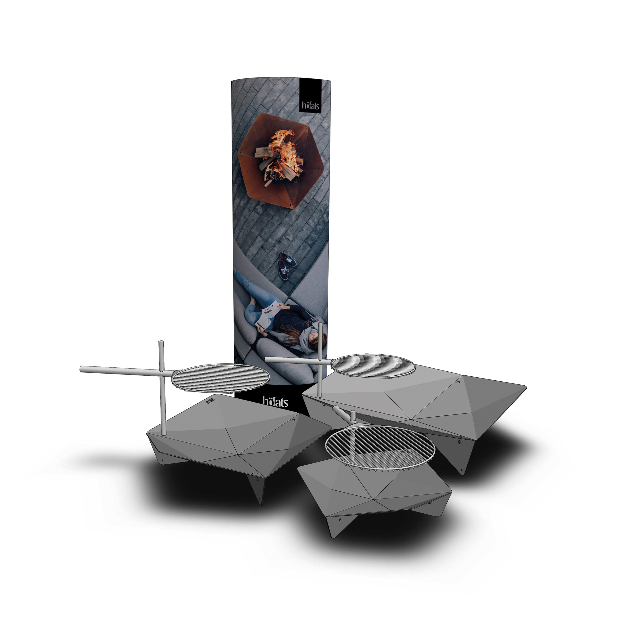 Triple Fire Bowl höfats SINGLE PIECES