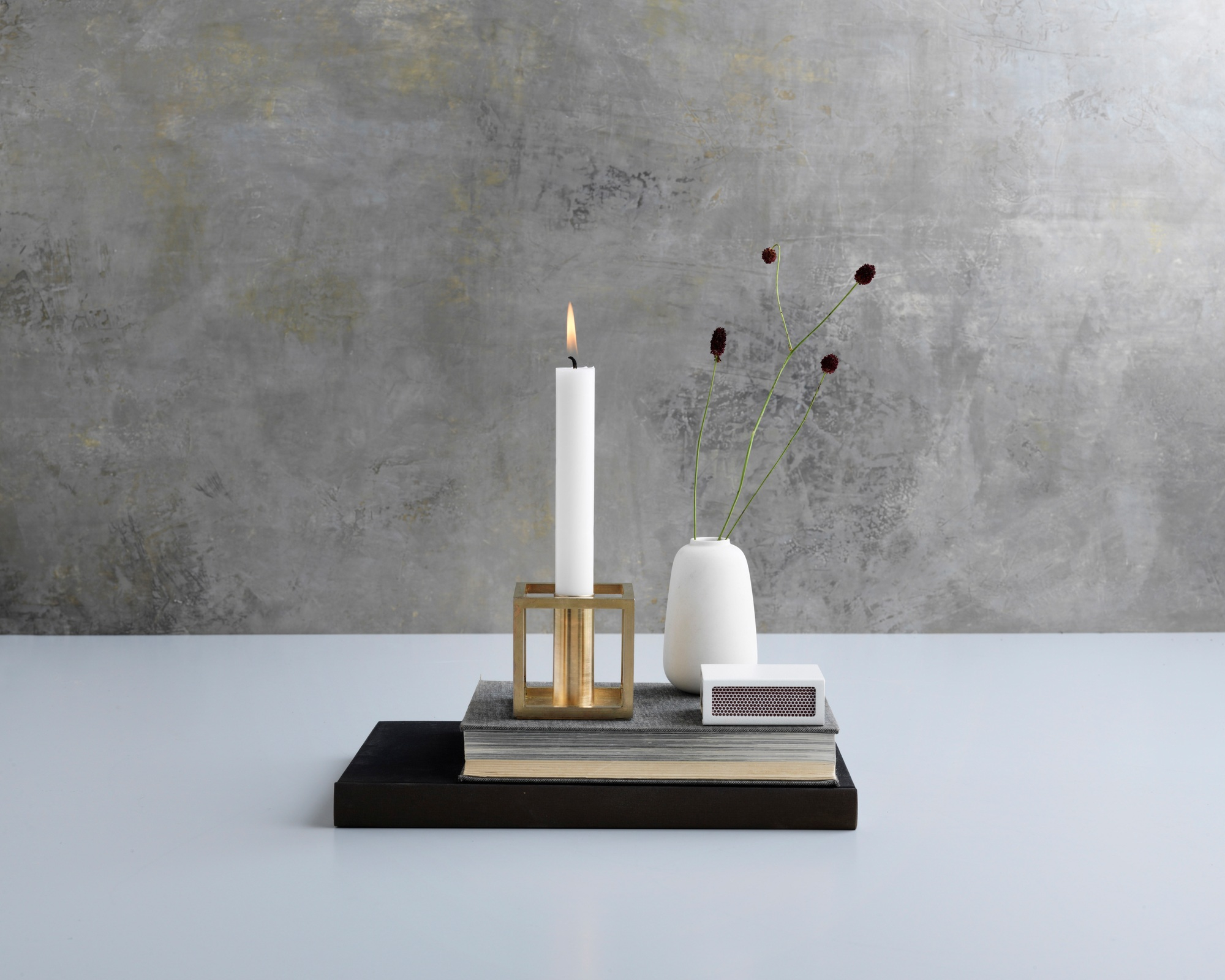 Kubus 1 Candleholder Audo White SINGLE PIECES