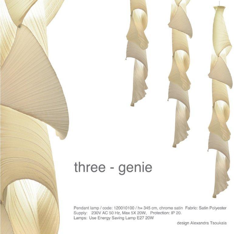 Three-Genie Pendant light Alexandra Tsoukala