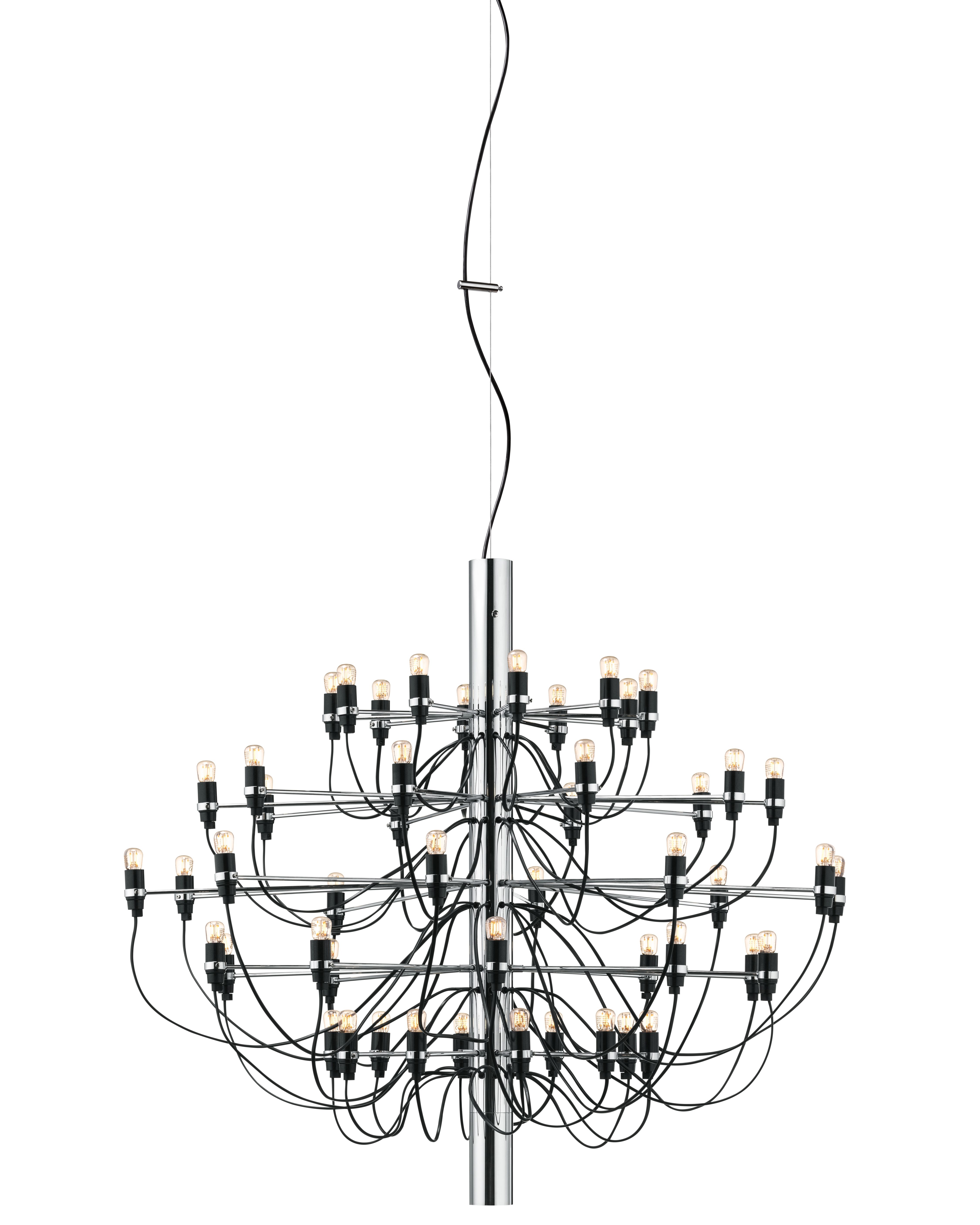 Vælge Charles Keasing Skynd dig 2097/50 Chandelier Flos | chrome | Light bulb clear | FLOS A1502057