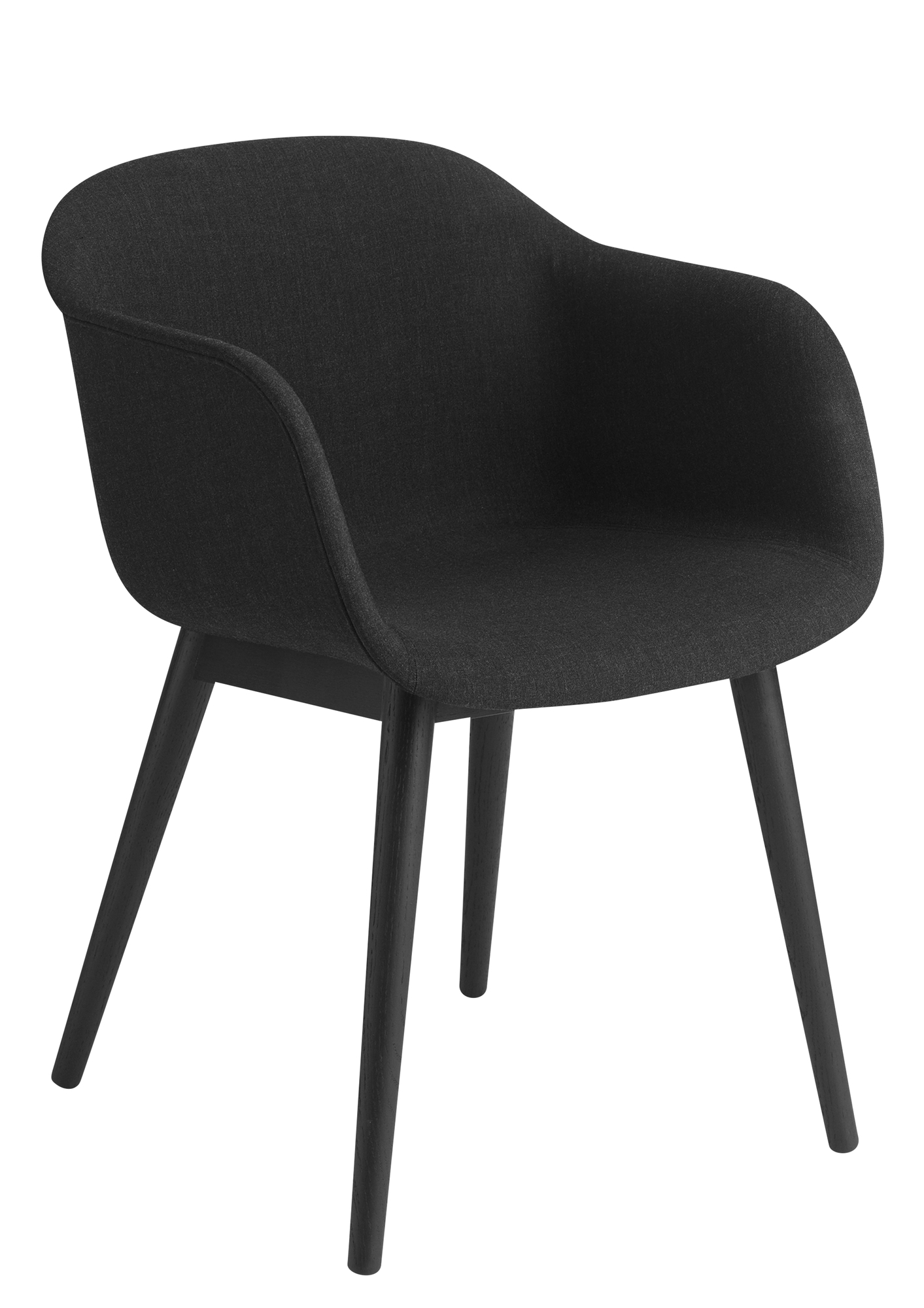 Fiber Armchair Wood Base Chair Muuto