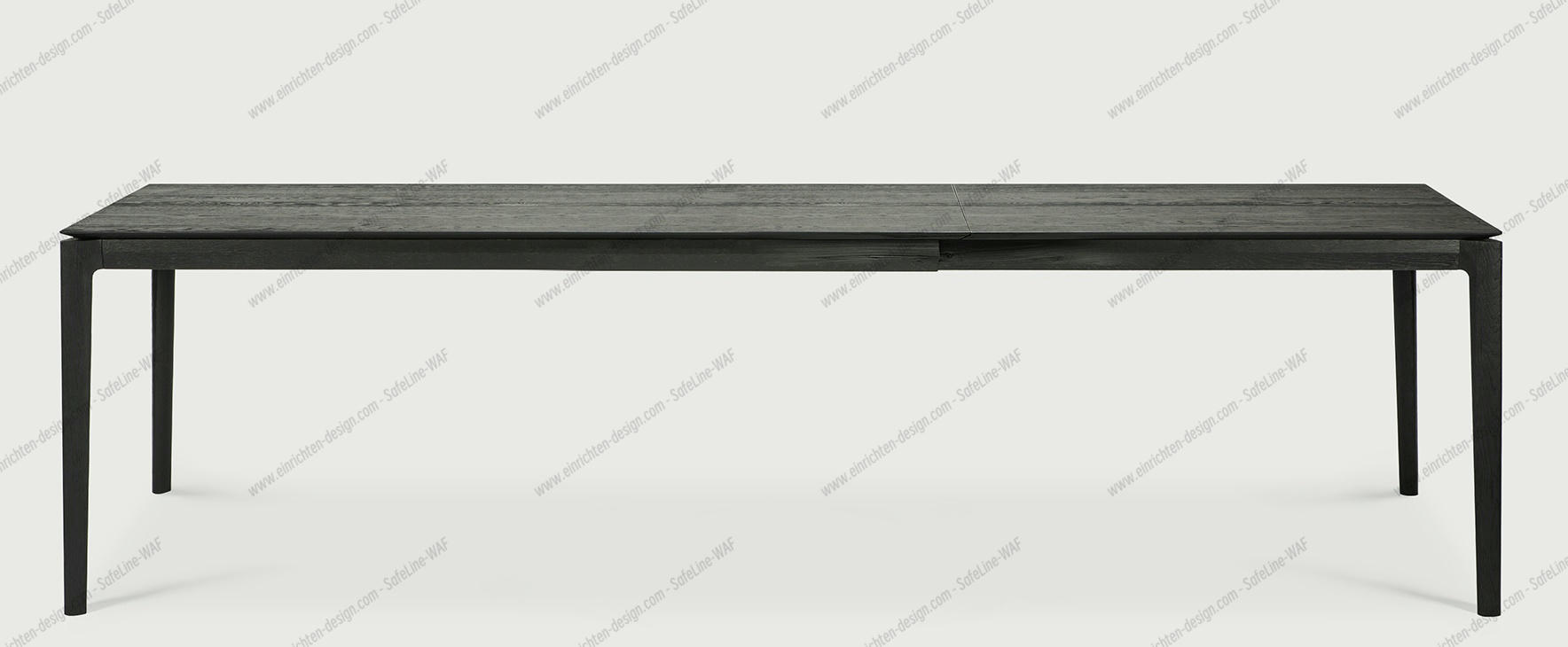 Bok extendable Table oak black - rectangular Ethnicraft