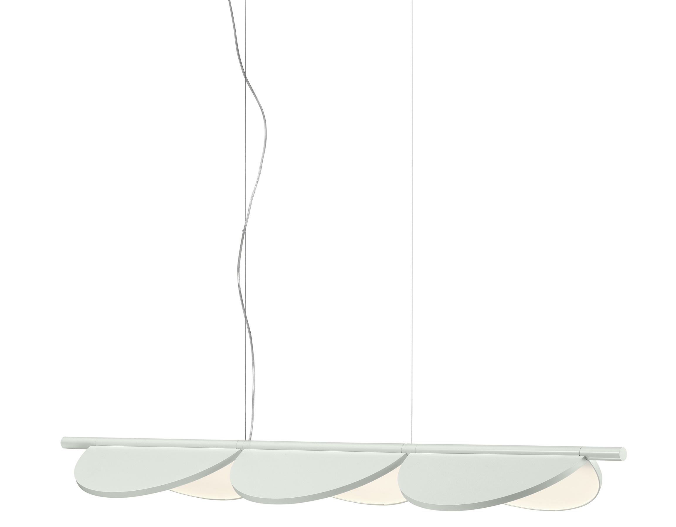 Almendra Linear S3 pendant lamp Off White Flos SINGLE PIECES