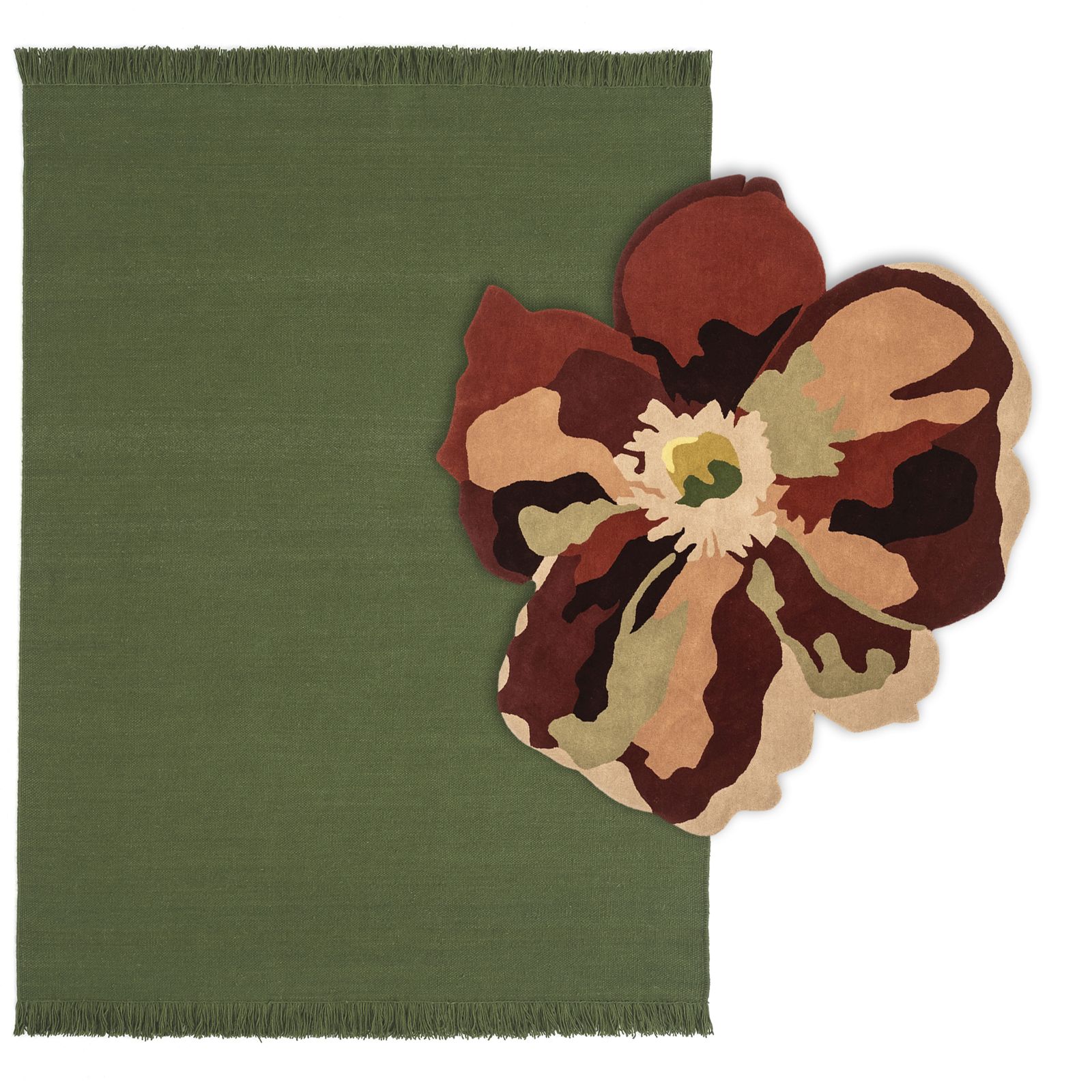 Flora Bloom 2 Carpet 170x150 cm Nanimarquina