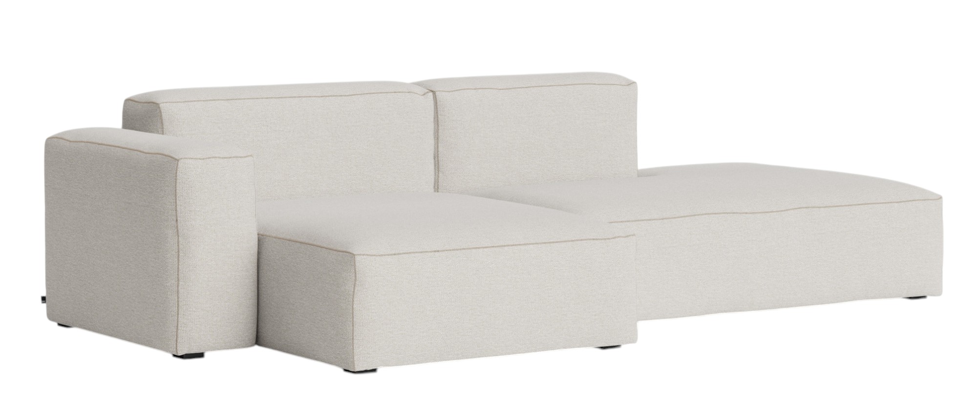 Mags Soft Sofa Low 2,5-seater Combination 3 with armrest left Hay