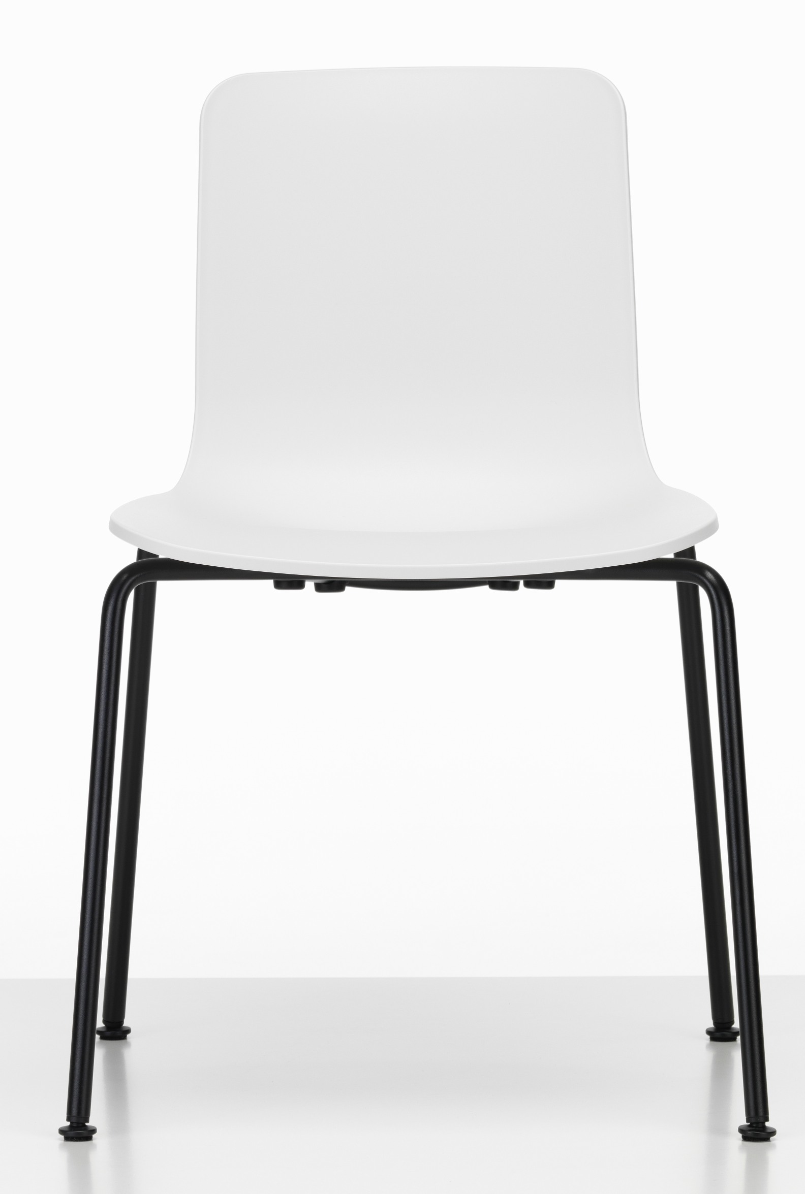 Hal RE Tube Stackable chair BASIC DARK / COTTON WHITE Vitra SINGLE PIECE