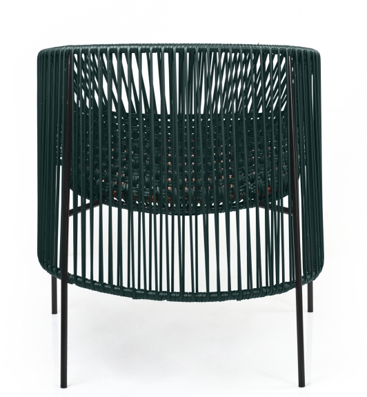 Caribe Chic Lounge Chair Lounge Chair Outdoor ames  Moss green / Copper / Black