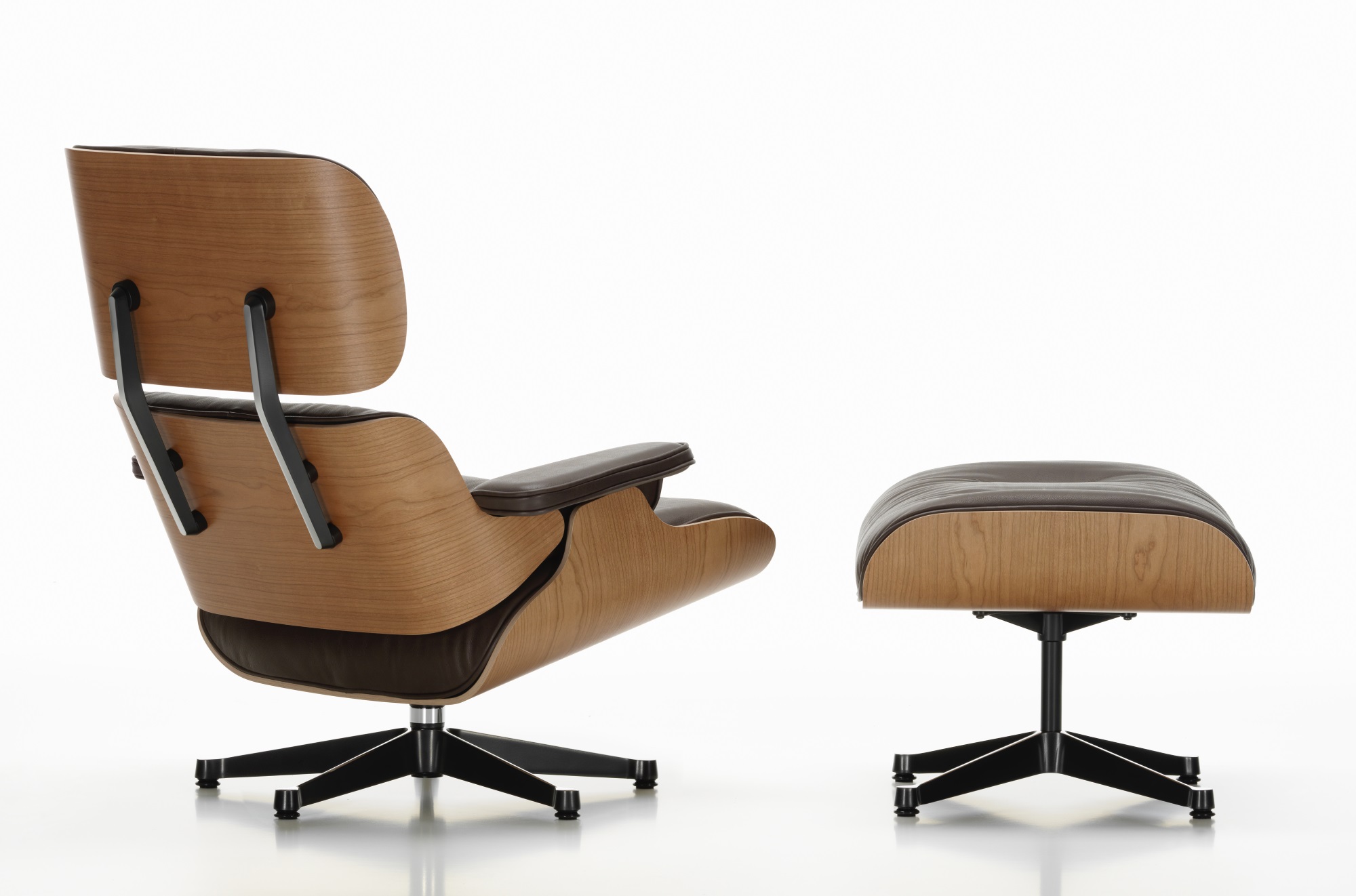 Eames Lounge Chair & Ottoman Armchair Leather Premium F / Leather Natural Vitra