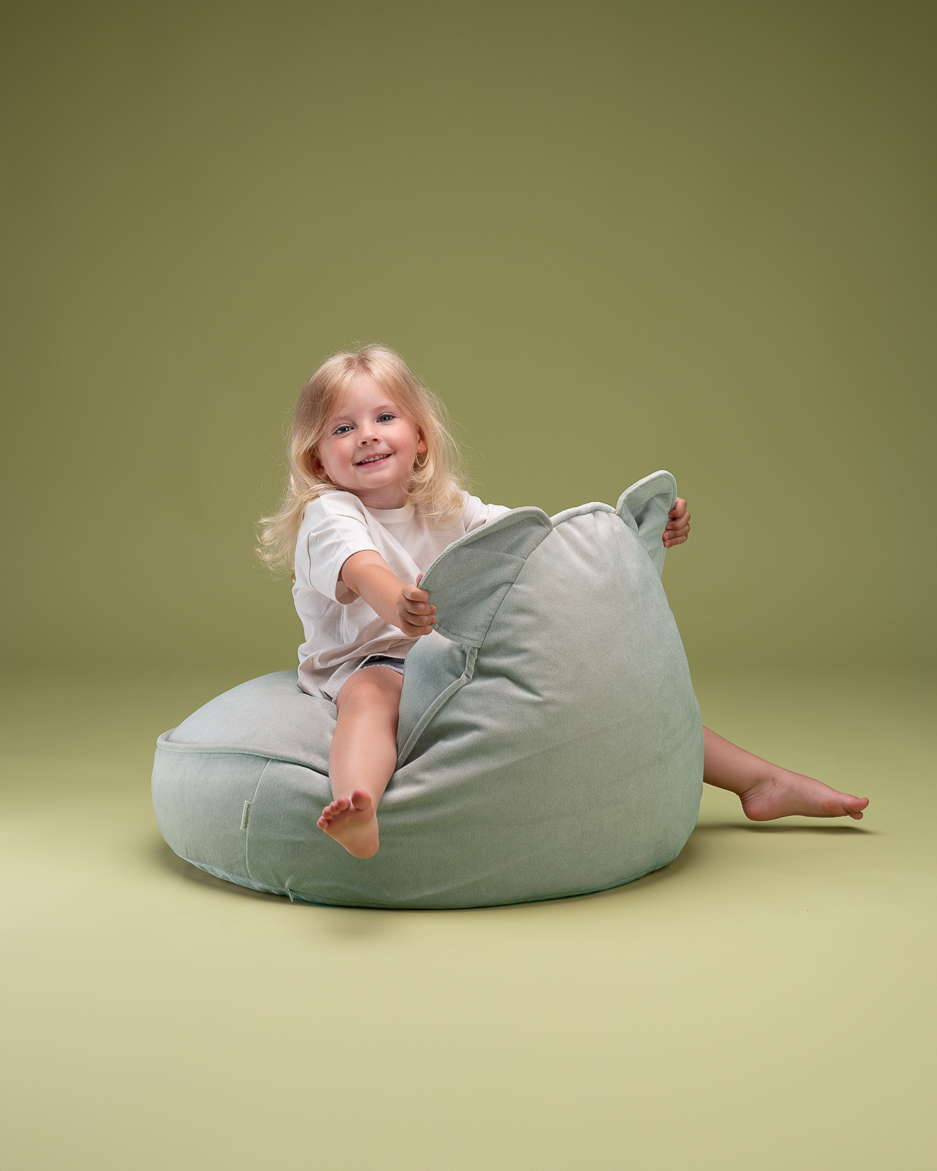 Teddy children's beanbag velvet Wigiwama
