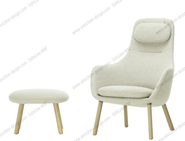 Hal Lounge Chair Armchair + Ottoman Seat Cushion loose Vitra  