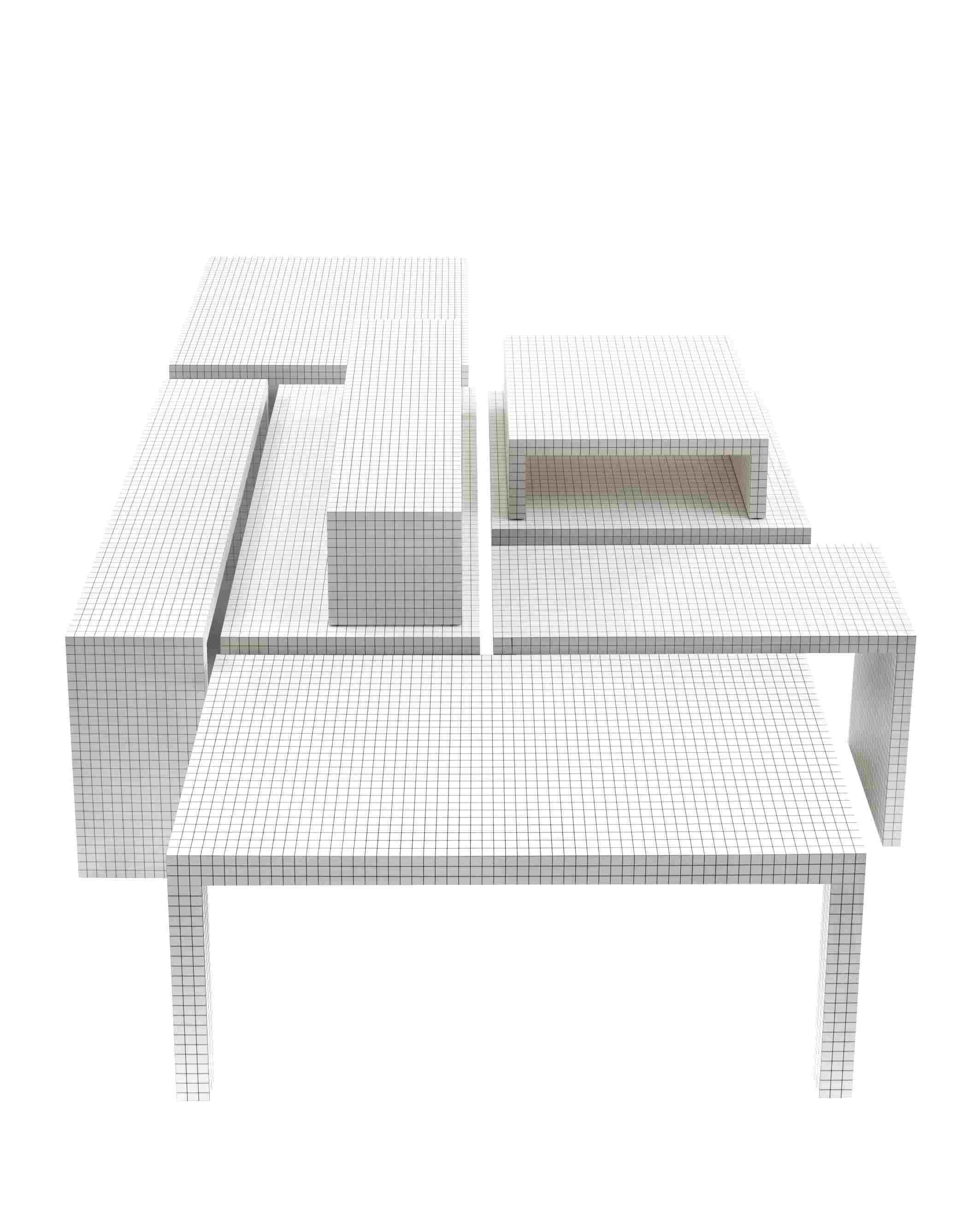 Quaderna table with drawer Zanotta EXHIBITION PIECE