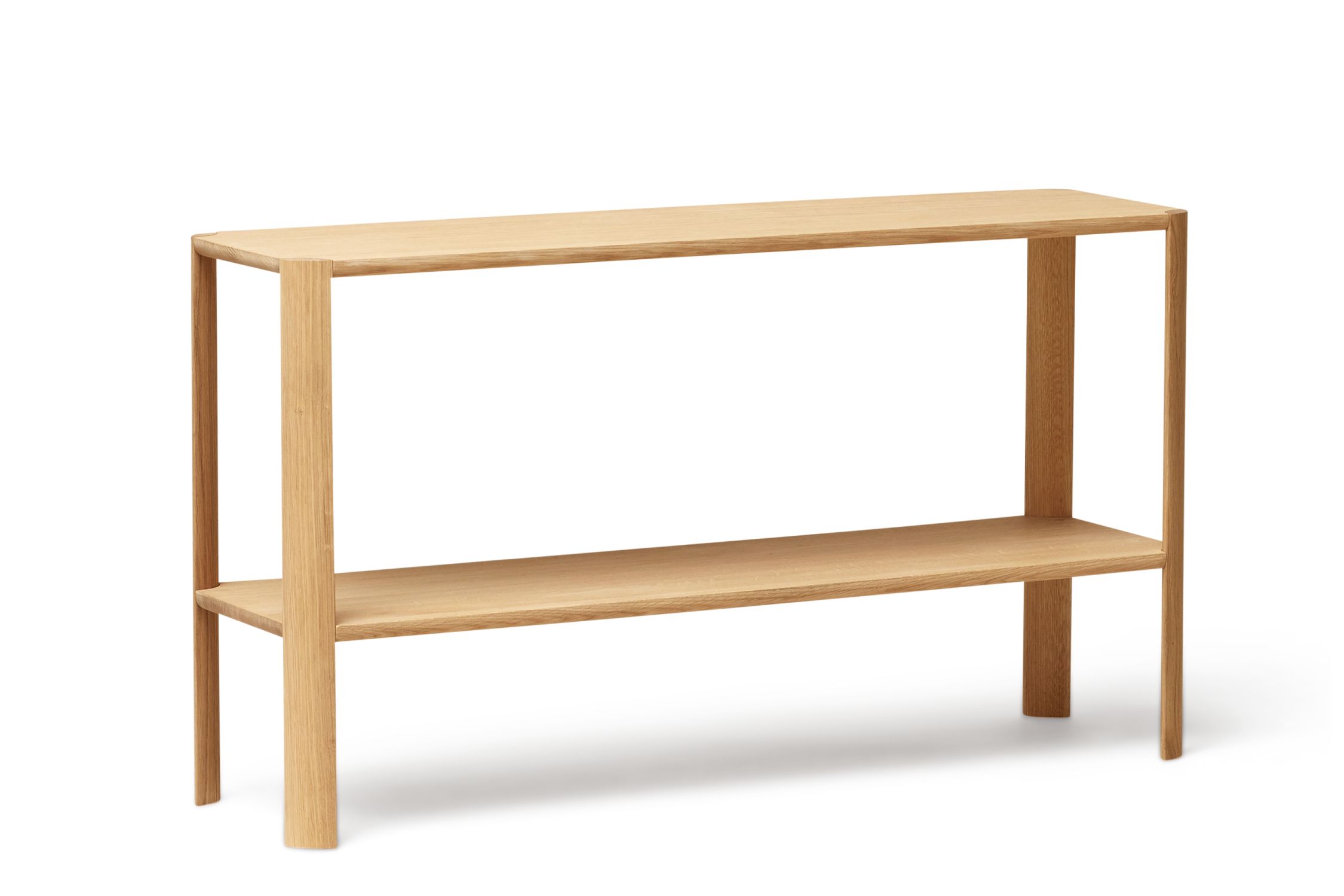Leaf shelf 1x2 oak white oiled Form & Refine