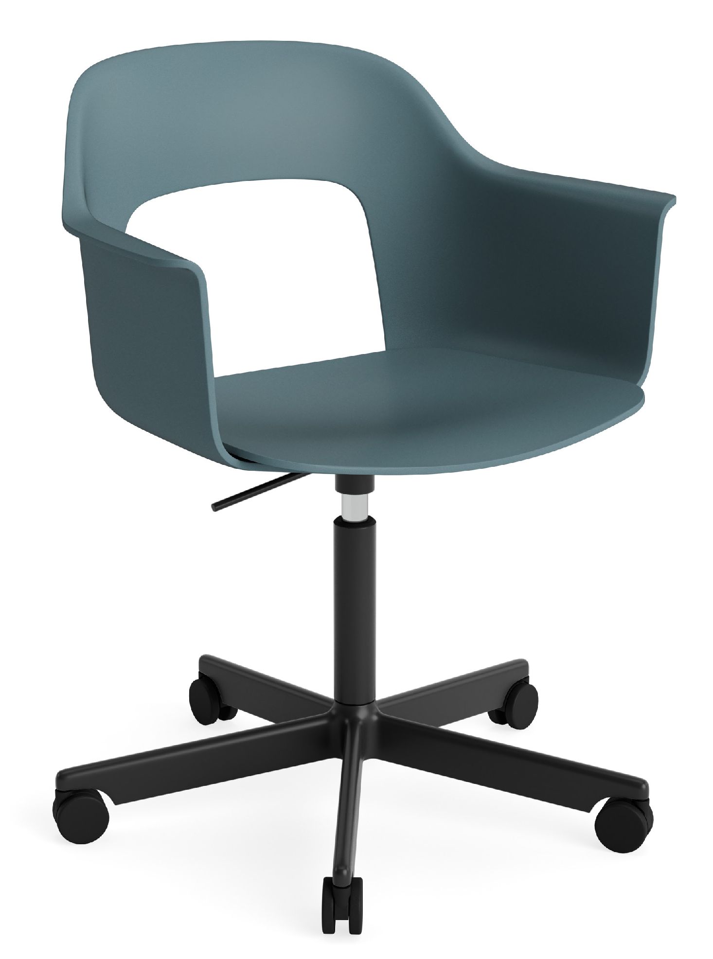 Layout Armchair 241 Armchair 5-star base swivel mechanism with gas spring Hay 