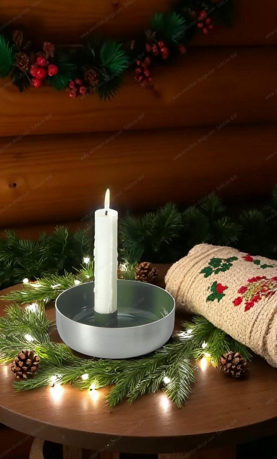 Biel 1 candle bowl steel Philippi
