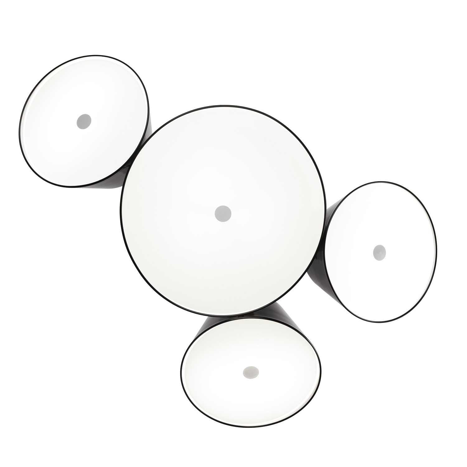 Tam Tam 3 LED Pendant light marset Pearlwhite-Black