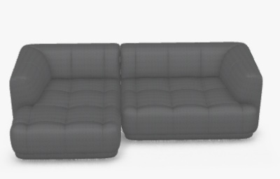 Quilton Sofa Lounge Hay SINGLE PIECE