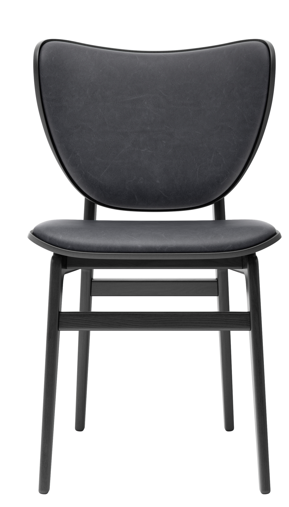 Elephant Dining Chair Leather Cover Norr11 Oak black Vintage Leather Anthracite