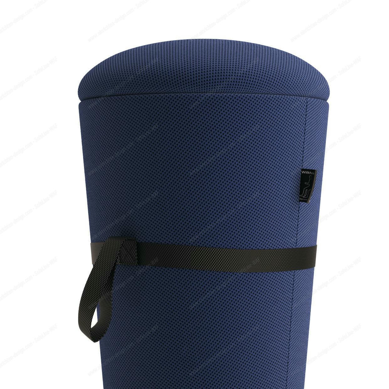 Stand-Up sitting stool Wilkhahn Dark blue Dunkelblauer Wilkhahn Stehhocker: Ergonomischer Sitzhocker für dynamisches Sitzen und Stehen im Büro.