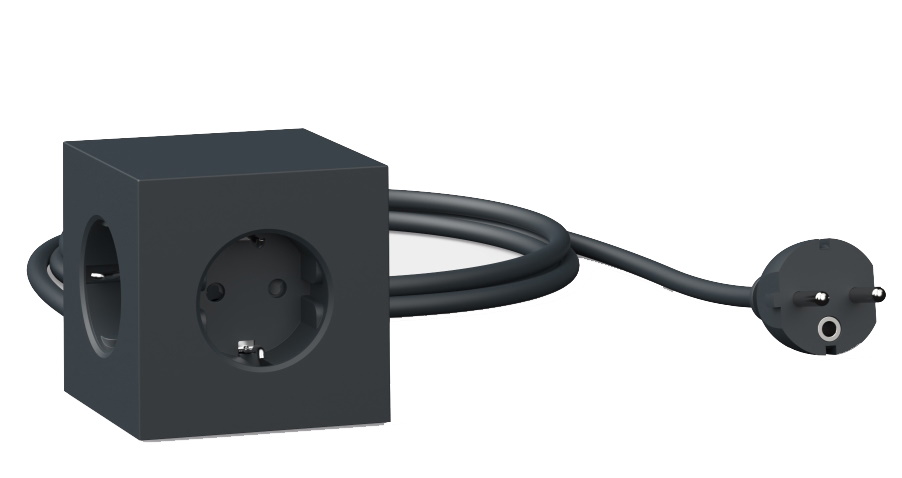 Square 1 - Avolt Socket Cube with USB C dfp Design 