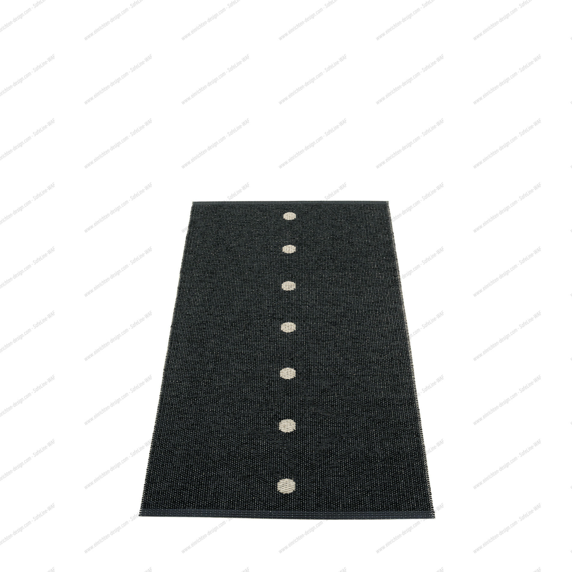 Peg Plastic Carpet 70x140 cm Pappelina Black
