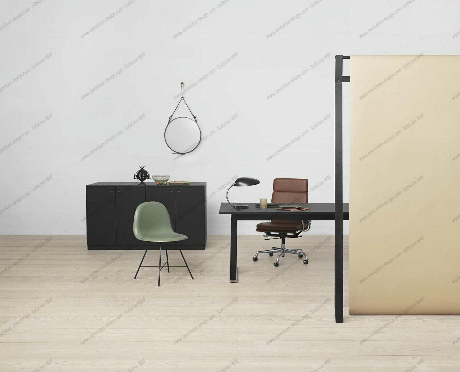 Adnet Circular Wall Mirror Tan Ø 45 cm Gubi