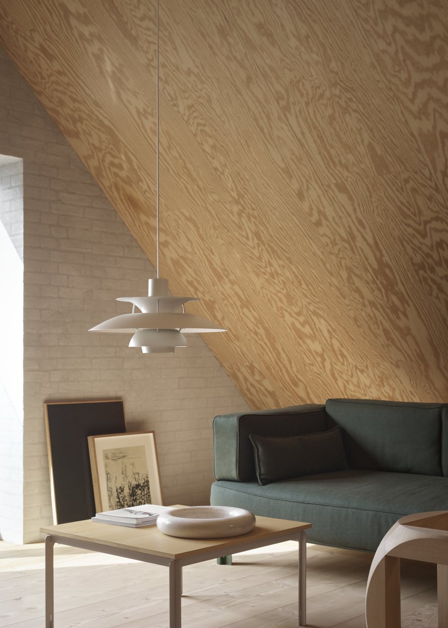 PH 5 Monochrome Pendant light Louis Poulsen Dusty Indigo