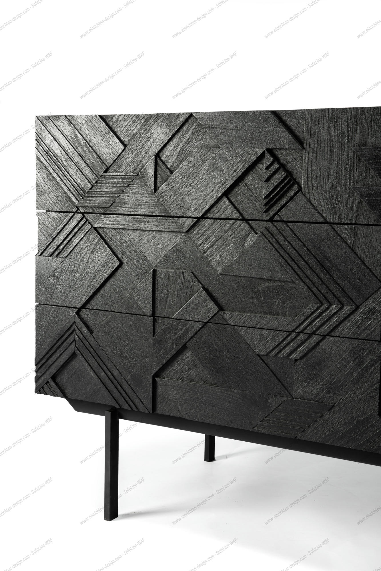 Graphic Chest Of Drawers With 3 Drawers Ethnicraft
