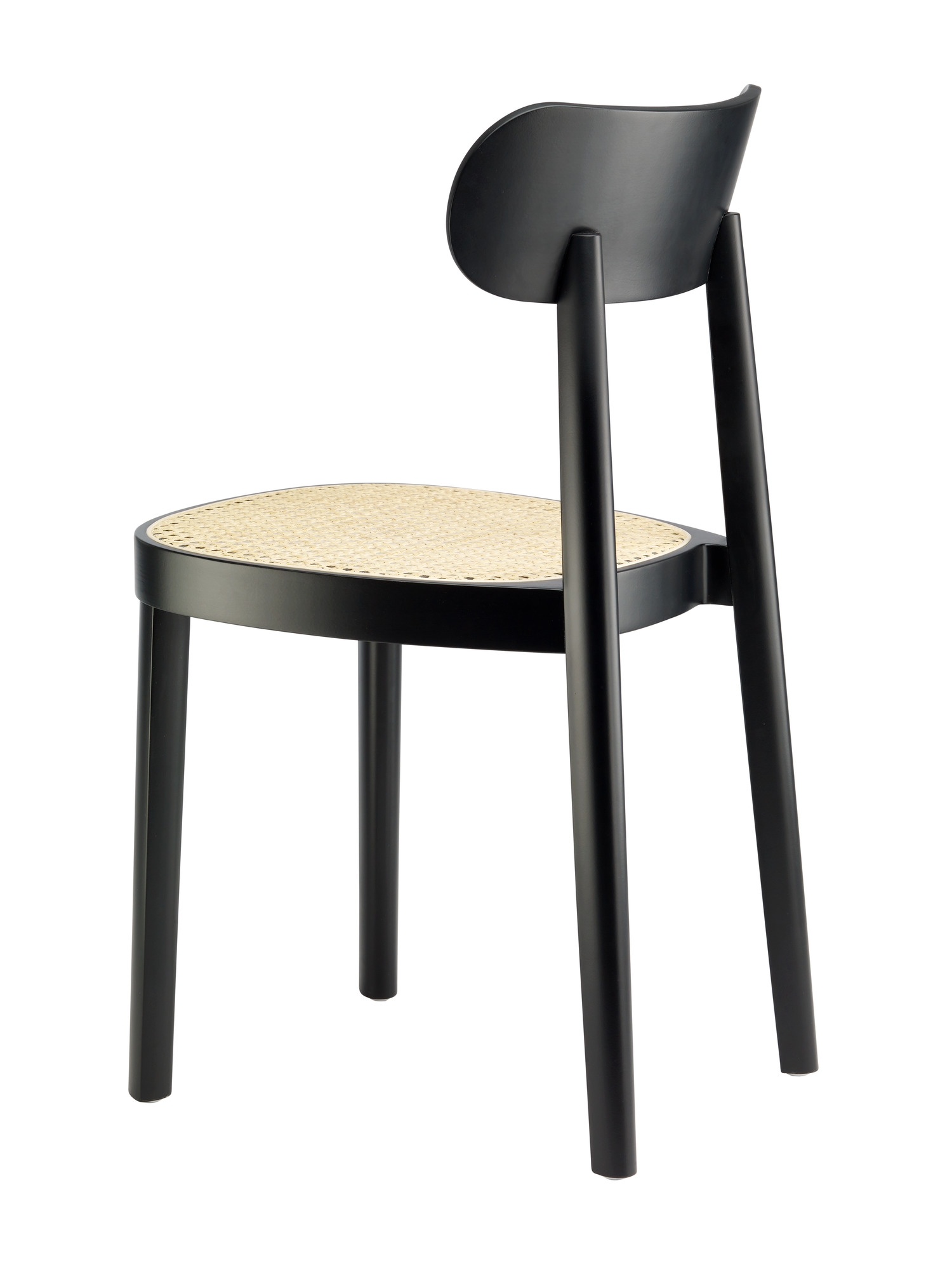 Wooden chair 118 Black TP 29 Thonet