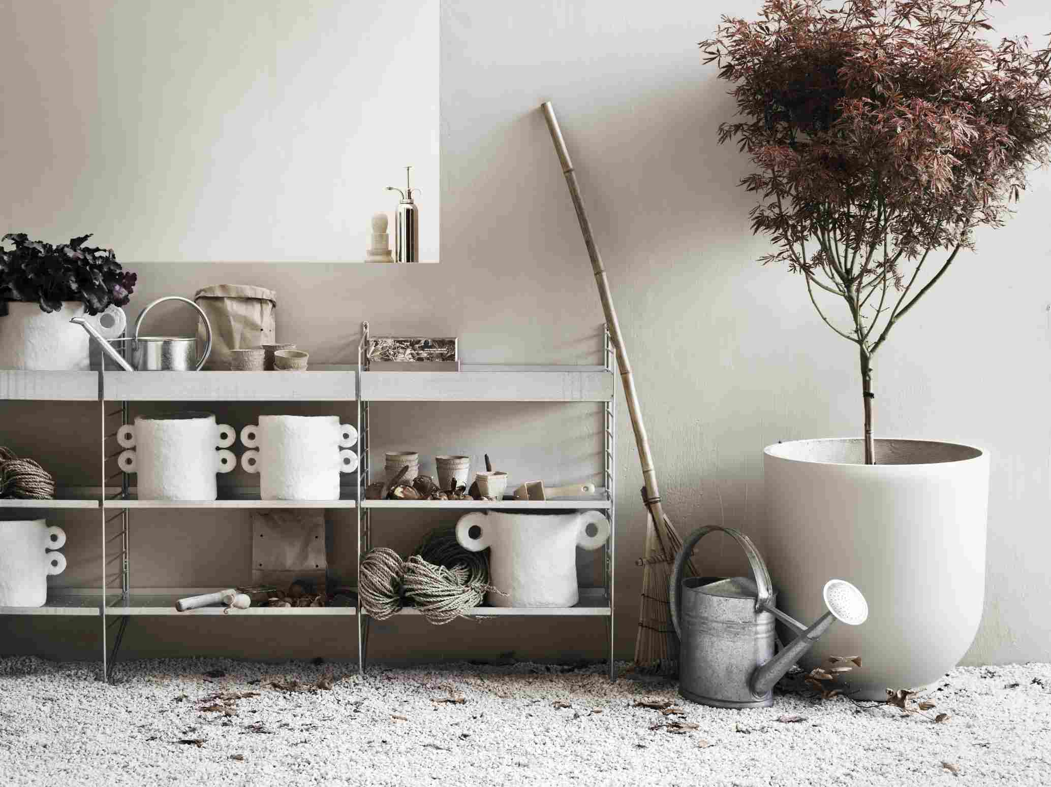 String Outdoor Floor Shelf System A String Furniture