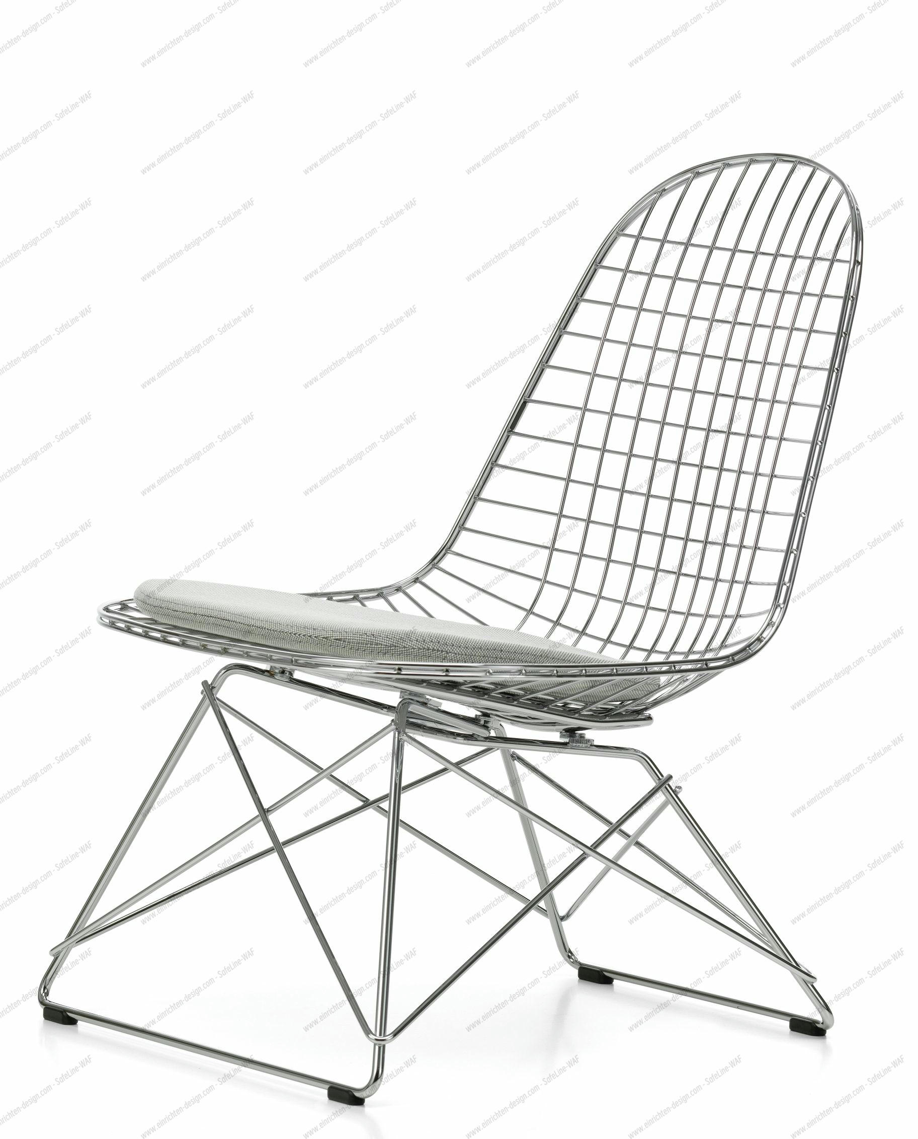 LKR-5 Wire Chair Chair with Seat Cushion Vitra