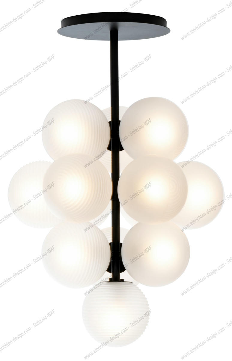 Stellar Grape Pendant lamp Pulpo Transparent - Black