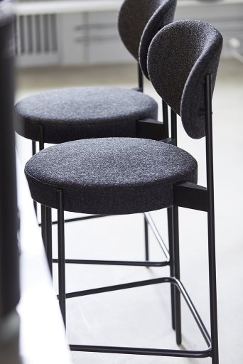 Series 430 Bar Stool Bar stool 75 cm BLACK / REMIX 123 Verpan SINGLE PIECES