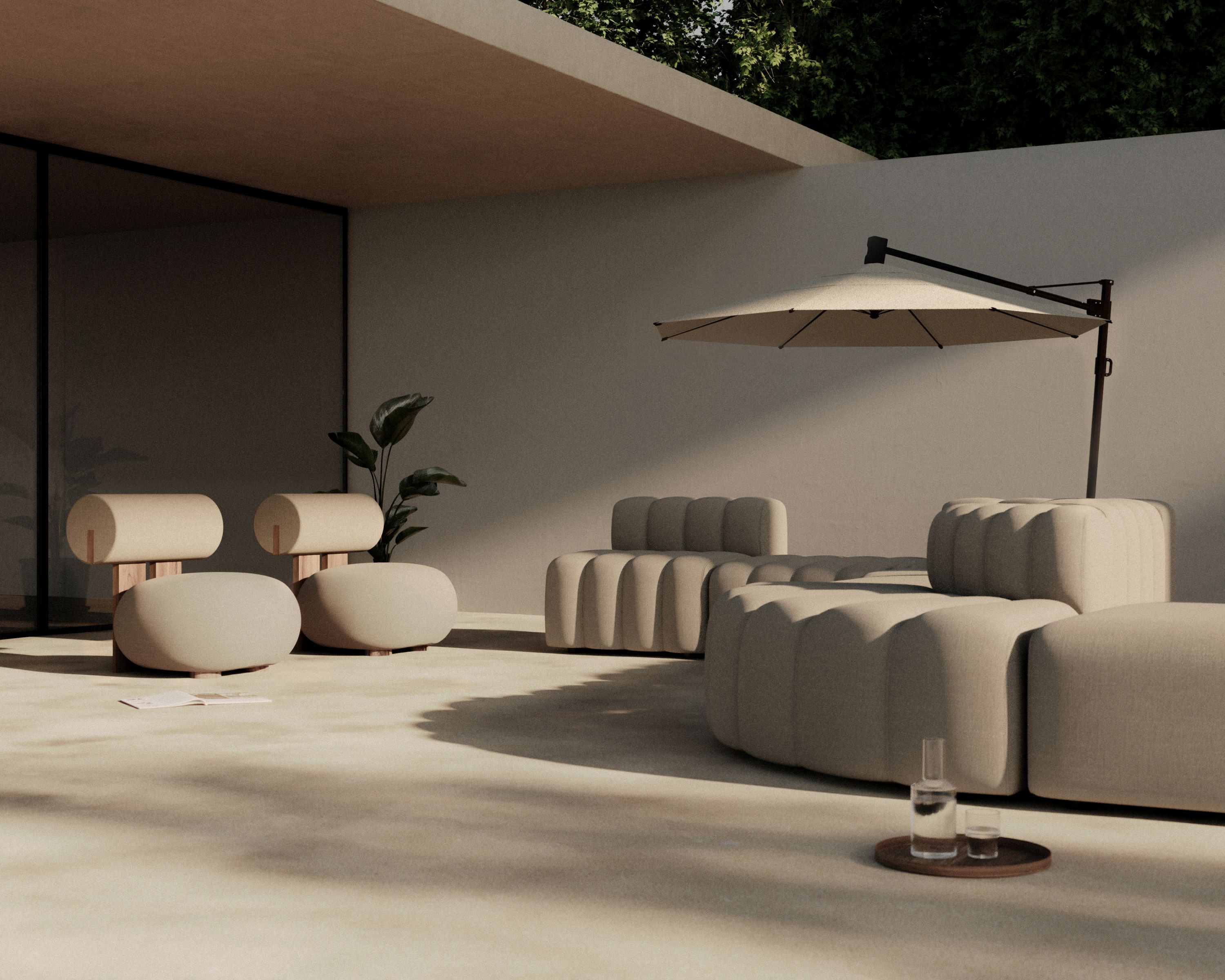 Hippo Lounge Outdoor Coconut Norr11