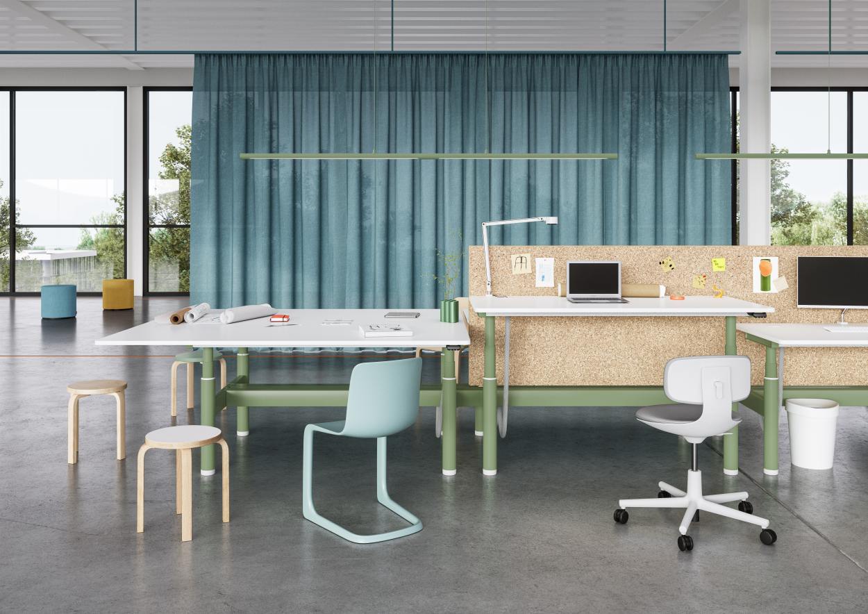 Tyde 2 Sitting and Standing table 140 cm Vitra
