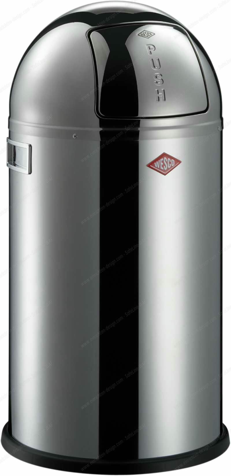 wesco pushboy bin chrome wesco pushboy bin chrome