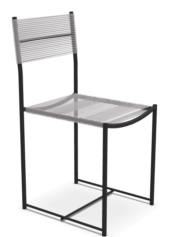 Spaghetti Chair 101 Chair SCHWAZ / PVC TRANSLUCENT COLOURLESS Alias SINGLE PIECES
