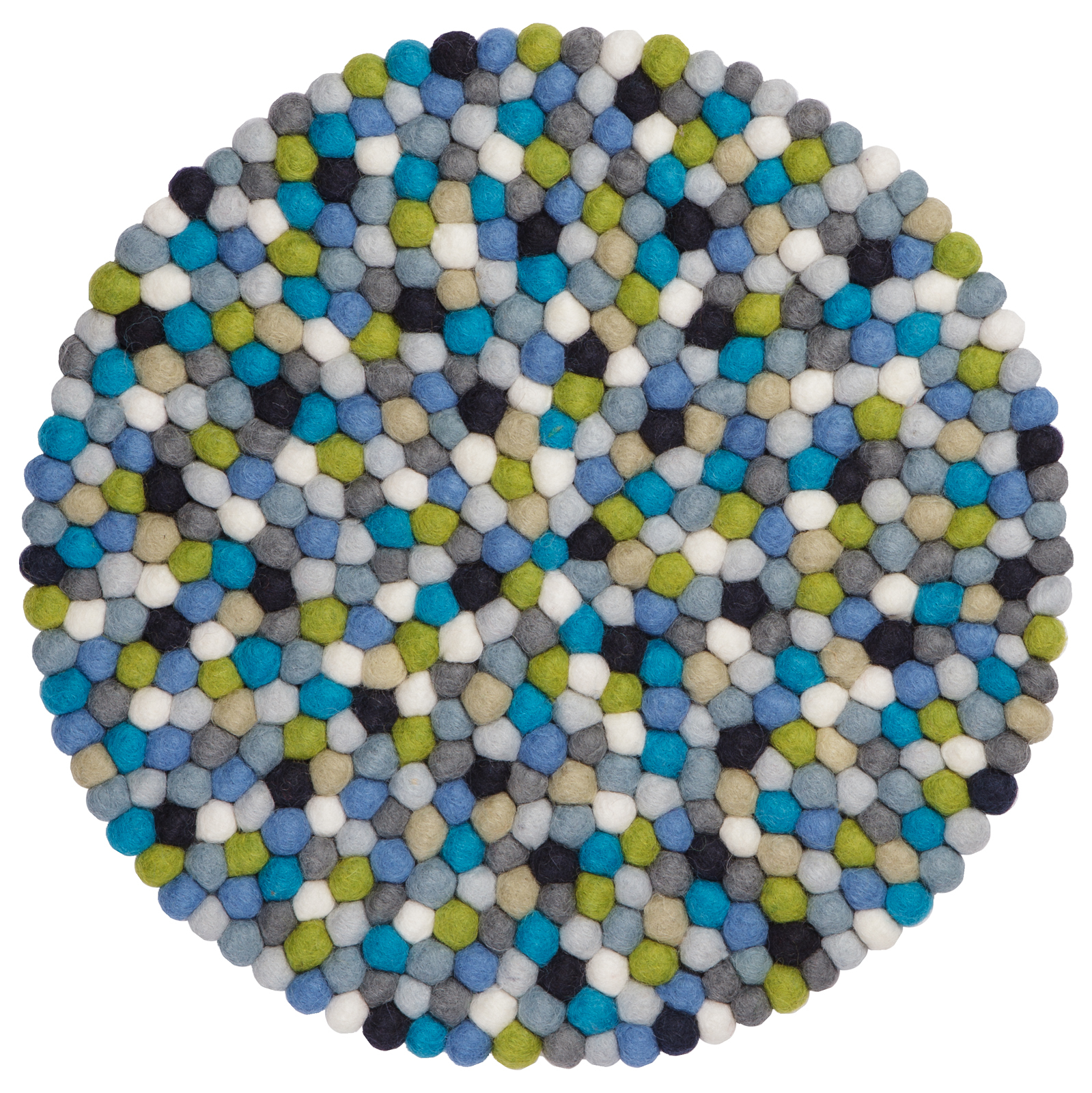 Felt ball Cushion for Chair round 36 cm myfelt SINGLE PIECES